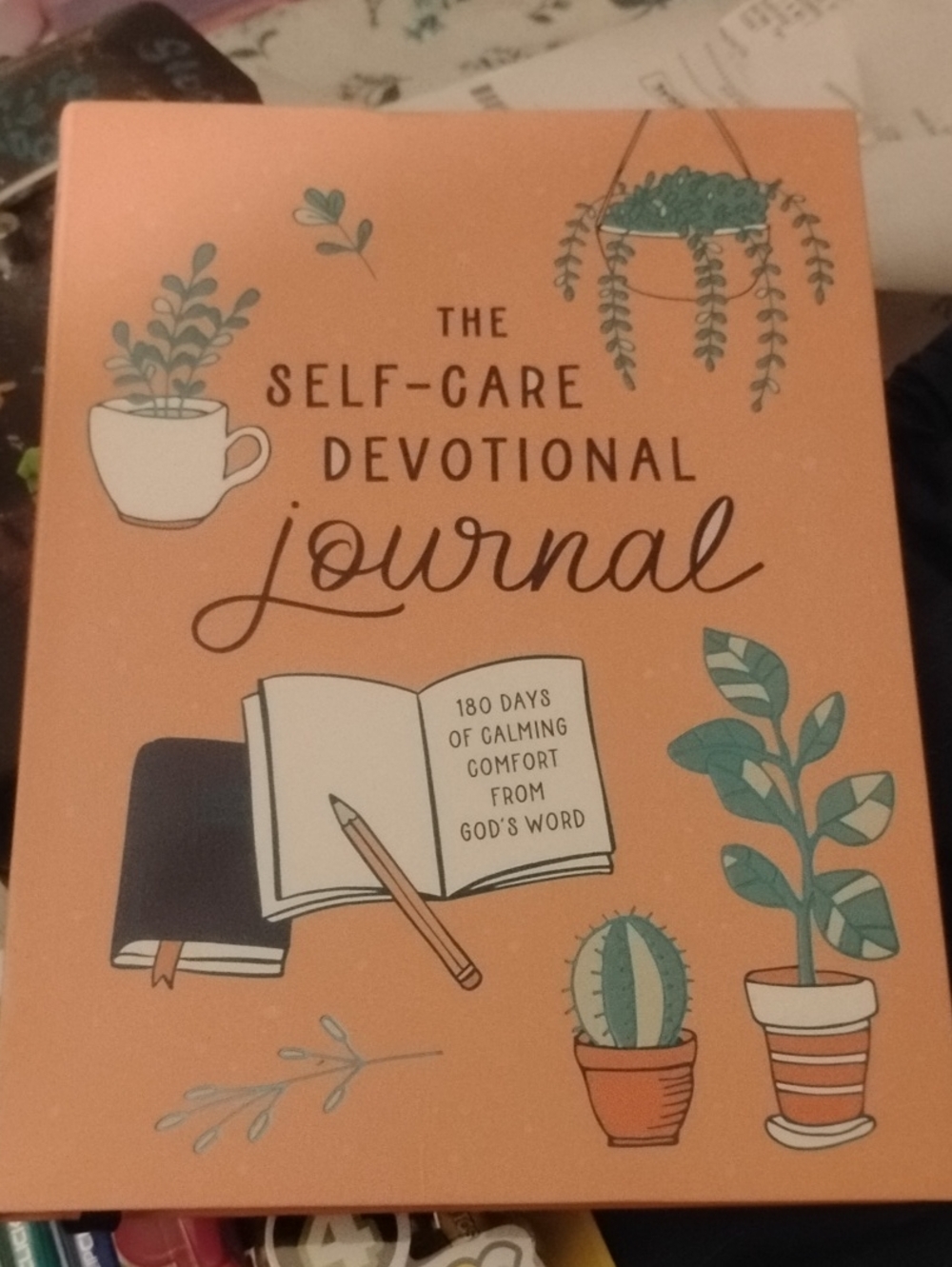 Barbour Peach & Teal Self-Care Devotional Journal